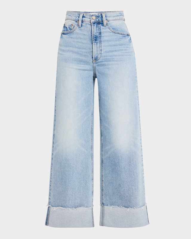 Lana High-Rise Ultra-Wide Jeans with Cuffed Hem